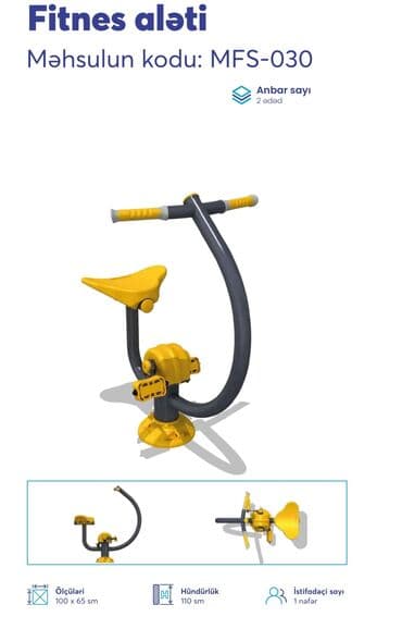 Dəbilqələr: Açıq hava fitnes avadanlıqları – sarı/qrafit rəng palitrası, metal lalafo.az -da — 21 Dəbilqələr: Açıq hava fitnes avadanlıqları – sarı/qrafit rəng palitrası, metal — 21