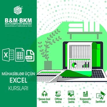 Kompüter kursu: Microsoft Office, Evə gəlməklə, Fərdi, Onlayn lalafo.az -da — 1 Kompüter kursu: Microsoft Office, Evə gəlməklə, Fərdi, Onlayn — 1