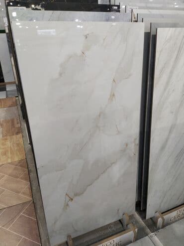 Böyük ölçülü mərmər effektli keramika plitə - Material: cilalanmış lalafo.az -da Böyük ölçülü mərmər effektli keramika plitə - Material: cilalanmış
