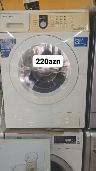 Paltaryuyan maşın Samsung, 6 kq, Avtomat, Qurutmasız lalafo.az -da Paltaryuyan maşın Samsung, 6 kq, Avtomat, Qurutmasız