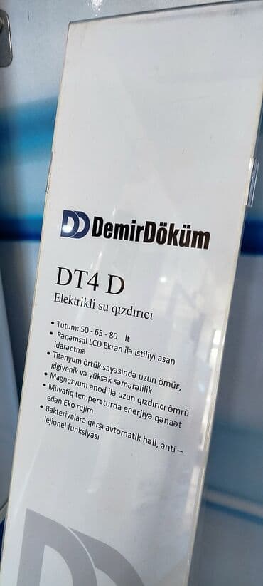 Потолок: DemirDöküm DT4 D elektrikli su qızdırıcı 50 lt - Tutum variantları: 50 at lalafo.az — 2 Потолок: DemirDöküm DT4 D elektrikli su qızdırıcı 50 lt - Tutum variantları: 50 — 2