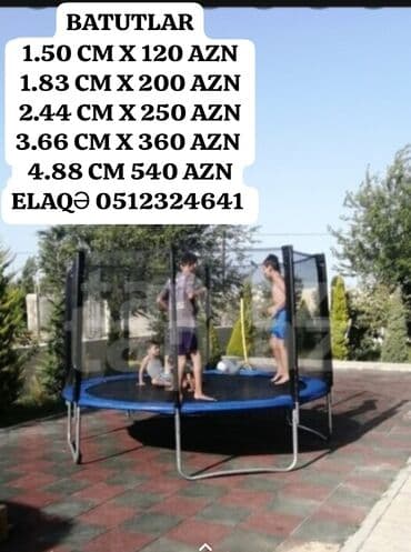 Batutlar anbardan sati̇ş i̇steni̇len ölçüləri̇mi̇z sati̇şda var lalafo.az -da Batutlar anbardan sati̇ş i̇steni̇len ölçüləri̇mi̇z sati̇şda var