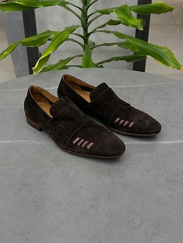 Kişi üçün mokasin tipli dəri ayaqqabı - Material: təbii zamşa (üst lalafo.az -da Kişi üçün mokasin tipli dəri ayaqqabı - Material: təbii zamşa (üst