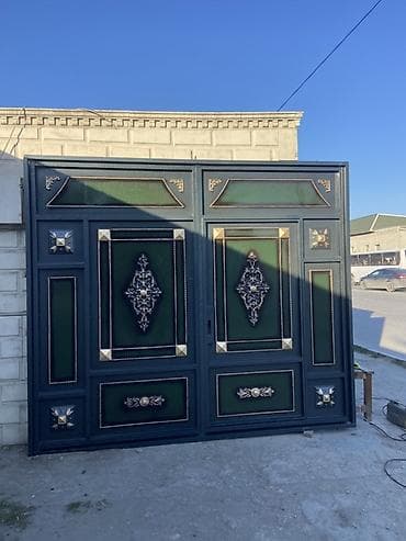 Dəmir Həyət darvazası, Yana açılan, rəng - Yaşıl lalafo.az -da Dəmir Həyət darvazası, Yana açılan, rəng - Yaşıl