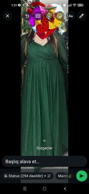 Ziyafət donu incə parıltılı yaşıl çox gözəl görünür əyində. 179 manata lalafo.az -da Ziyafət donu incə parıltılı yaşıl çox gözəl görünür əyində. 179 manata