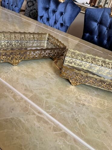 Tort və şiriniyyat qabı, rəng - Qızılı, Metal, Türkiyə lalafo.az -da — 4 Tort və şiriniyyat qabı, rəng - Qızılı, Metal, Türkiyə — 4