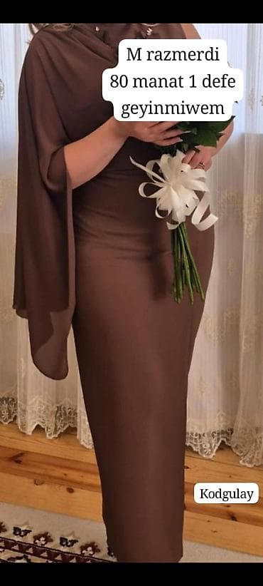 Qadın ziyafət donu – Kod: Gulay - Rəng: qəhvəyi - Model: bədənə lalafo.az -da Qadın ziyafət donu – Kod: Gulay - Rəng: qəhvəyi - Model: bədənə