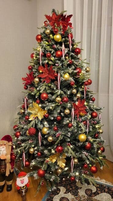 Xonçalar: 210sm hündürlük,üstündəki oyuncaqları+işıqları+güllərlə birlikdə lalafo.az -da — 1 Xonçalar: 210sm hündürlük,üstündəki oyuncaqları+işıqları+güllərlə birlikdə — 1