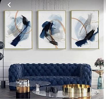 Abstrakt divar tablo dəsti – 3 parçalı - Dizayn: müasir abstrakt lalafo.az -da Abstrakt divar tablo dəsti – 3 parçalı - Dizayn: müasir abstrakt