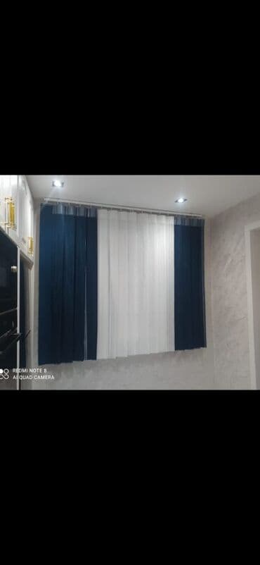 Yeni, Pambıq Pərdə, rəng - Göy, Ödənişli çatdırılma lalafo.az -da — 2 Yeni, Pambıq Pərdə, rəng - Göy, Ödənişli çatdırılma — 2