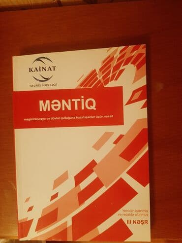 Məhsul: “Məntiq” – Kainat Tədris Mərkəzi (III nəşr) Kimlər üçün lalafo.az -da Məhsul: “Məntiq” – Kainat Tədris Mərkəzi (III nəşr) Kimlər üçün