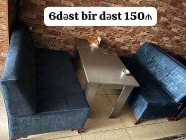 Kafe restoran uçun 6dest divan masa desti bir dest 150₼ satılır unvsn lalafo.az -da Kafe restoran uçun 6dest divan masa desti bir dest 150₼ satılır unvsn