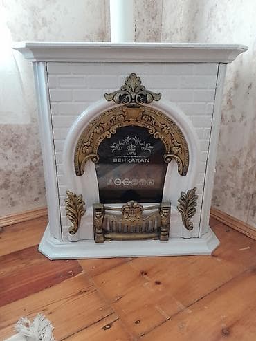 BEHKARAN dekorativ elektrik sobası/şömine - Klassik dizayn: ağ lalafo.az -da — 1 BEHKARAN dekorativ elektrik sobası/şömine - Klassik dizayn: ağ — 1