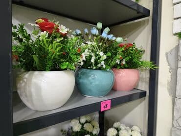 Keramika dekorativ güldan kompozisiyaları - Rənglər: ağ, firuzəyi və lalafo.az -da Keramika dekorativ güldan kompozisiyaları - Rənglər: ağ, firuzəyi və