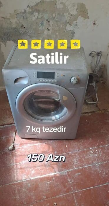 Paltaryuyan maşın – ön yükləməli, gümüşü rəng. - Yükləmə həcmi: 7 kq lalafo.az -da Paltaryuyan maşın – ön yükləməli, gümüşü rəng. - Yükləmə həcmi: 7 kq