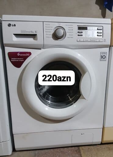 Paltaryuyan maşın LG, 6 kq, Avtomat, Qurutmasız lalafo.az -da Paltaryuyan maşın LG, 6 kq, Avtomat, Qurutmasız