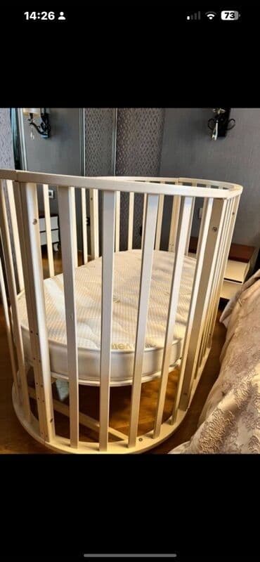 Oğlan və qız üçün, Yumru, Beşik, Dəst ilə, Matras ilə, Yellənmə mexanizmsiz lalafo.az -da Oğlan və qız üçün, Yumru, Beşik, Dəst ilə, Matras ilə, Yellənmə mexanizmsiz