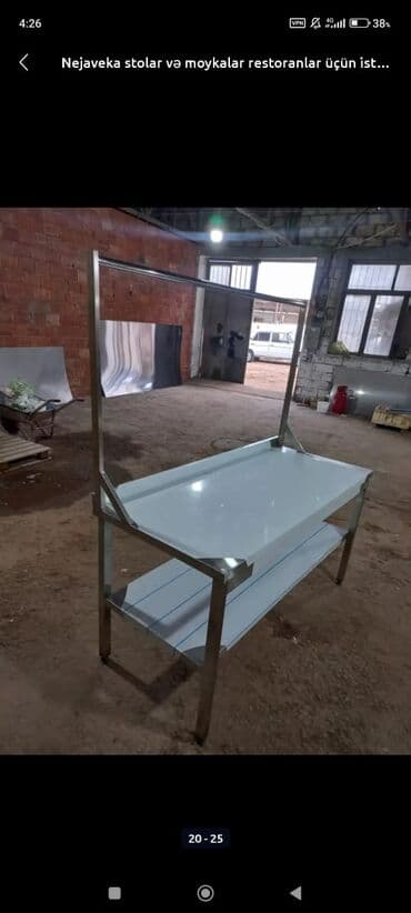 nerjavik: Ət asmaq üçün paslanmaz stollar istənilən ölçüdə yigiriq lalafo.az -da — 3 nerjavik: Ət asmaq üçün paslanmaz stollar istənilən ölçüdə yigiriq — 3