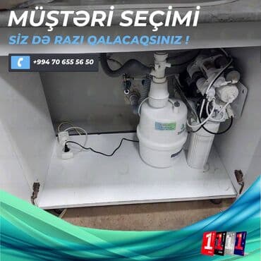 Фильтры для воды: Su filterleri. Cihaz 7 filtrdən ibarətdir. 8 litrlik çənlə təhciz at lalafo.az — 6 Фильтры для воды: Su filterleri. Cihaz 7 filtrdən ibarətdir. 8 litrlik çənlə təhciz — 6