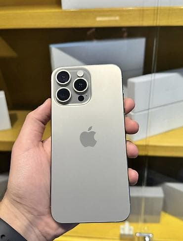 IPhone 15 Pro Max, 256 GB, White Titanium, Zəmanət, Barmaq izi, Simsiz şarj lalafo.az -da IPhone 15 Pro Max, 256 GB, White Titanium, Zəmanət, Barmaq izi, Simsiz şarj