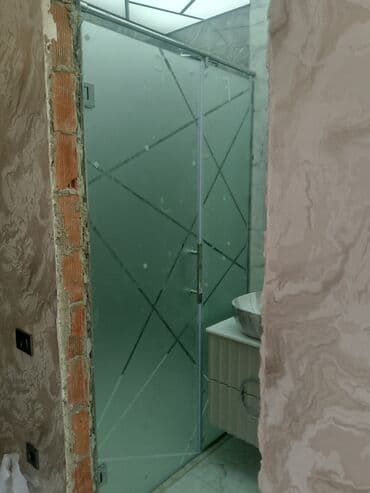 Duş şlanqları: Şüşə duş kabinası – sürüşdürülən qapılı model - Material: qalın lalafo.az -da — 2 Duş şlanqları: Şüşə duş kabinası – sürüşdürülən qapılı model - Material: qalın — 2