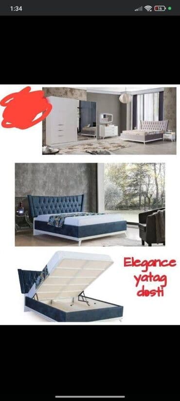 İkinəfərlik çarpayı, Dolab, Komod, Tumba lalafo.az -da İkinəfərlik çarpayı, Dolab, Komod, Tumba