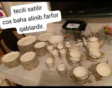 Farfir qablar 2000 azn e alinib 12/12 destler bawqa olkeye gedilir lalafo.az -da Farfir qablar 2000 azn e alinib 12/12 destler bawqa olkeye gedilir