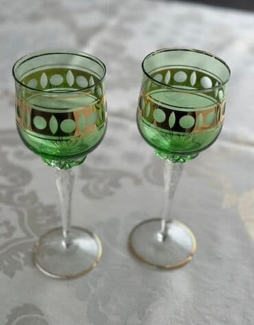 Qədəhlər, rəng - Yaşıl, Şüşə, 2 ədədli dəst lalafo.az -da Qədəhlər, rəng - Yaşıl, Şüşə, 2 ədədli dəst