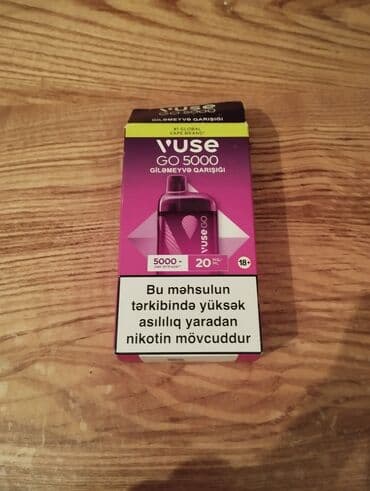 Vuse go 5000 problemi yoxdur yağı biraz aşağı düşüb heç bir problem lalafo.az -da Vuse go 5000 problemi yoxdur yağı biraz aşağı düşüb heç bir problem