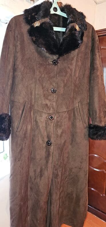 Qadınlar üçün uzun Dublyonka. - Rəng: tünd qəhvəyi - Ölçü: 56 lalafo.az -da Qadınlar üçün uzun Dublyonka. - Rəng: tünd qəhvəyi - Ölçü: 56