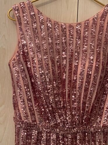 Parıltılı gecə kombinezonu - Rəng: pudra/roz qızılı - Material lalafo.az -da Parıltılı gecə kombinezonu - Rəng: pudra/roz qızılı - Material