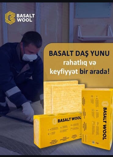 Пенопласт: Məhsul: BASALT WOOL – daş yunu istilik və səs izolyasiya plitələri at lalafo.az — 2 Пенопласт: Məhsul: BASALT WOOL – daş yunu istilik və səs izolyasiya plitələri — 2