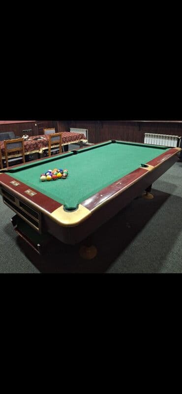 Bilard masası – 8 fut - Yaşıl örtüklü, klassik 8 fut ölçülü bilard lalafo.az -da Bilard masası – 8 fut - Yaşıl örtüklü, klassik 8 fut ölçülü bilard
