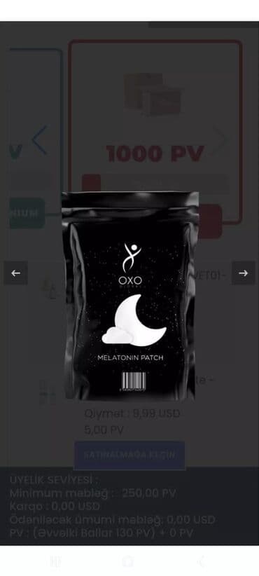 OXO Melatonin Patch – rahat yuxu üçün transdermal yamaq - Məhsul lalafo.az -da OXO Melatonin Patch – rahat yuxu üçün transdermal yamaq - Məhsul