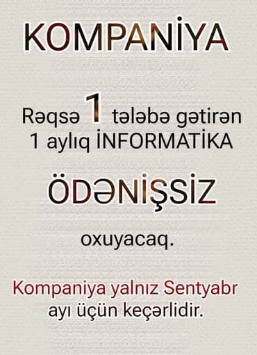 Репетитор, Информатика, Подготовка абитуриентов at lalafo.az — 2 Репетитор, Информатика, Подготовка абитуриентов — 2