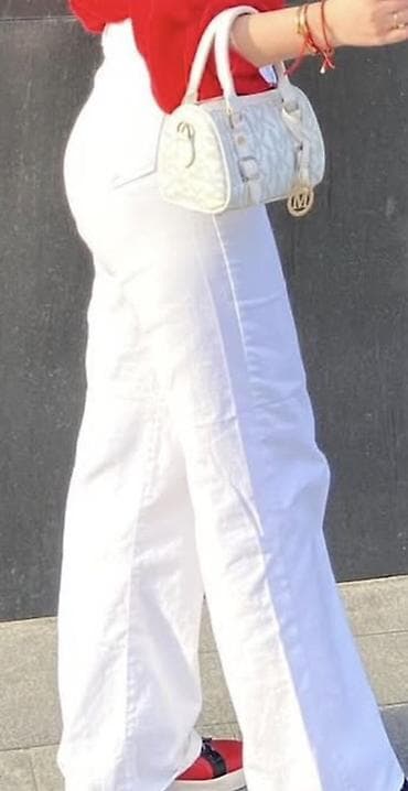 Şalvar, Bershka, M, L, XL, rəng - Ağ lalafo.az -da Şalvar, Bershka, M, L, XL, rəng - Ağ