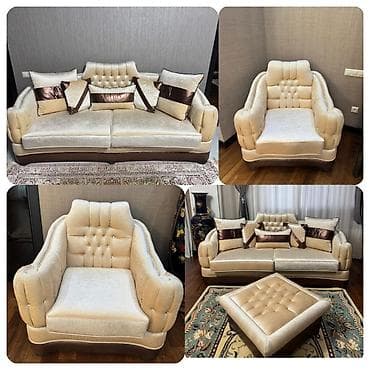 İşlənmiş, Divan, 2 kreslo, Jurnal masası lalafo.az -da İşlənmiş, Divan, 2 kreslo, Jurnal masası