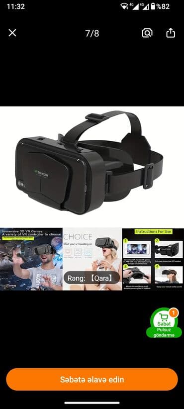 VR SHINECON virtual reallıq eynəyi – smartfon üçün 3D VR nəzərliyi lalafo.az -da VR SHINECON virtual reallıq eynəyi – smartfon üçün 3D VR nəzərliyi
