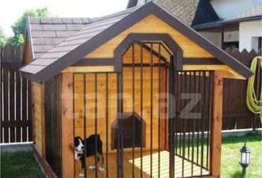 Taxta və metal konstruksiyalı it aviaryəsi/boxçası - Material lalafo.az -da Taxta və metal konstruksiyalı it aviaryəsi/boxçası - Material