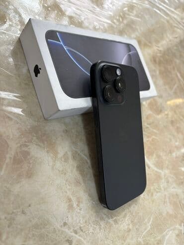 IPhone 16 Pro, 128 GB, Black Titanium, Face ID lalafo.az -da IPhone 16 Pro, 128 GB, Black Titanium, Face ID