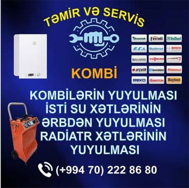 Kombi təmir və servis xidməti Göstərilən xidmətlər: - Kombilərin lalafo.az -da — 1 Kombi təmir və servis xidməti Göstərilən xidmətlər: - Kombilərin — 1