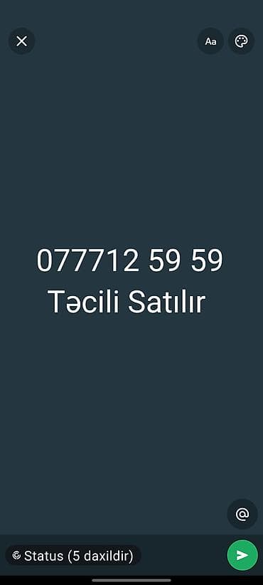 Nömrə: ( 077 ) ( 777125959 ), İşlənmiş lalafo.az -da Nömrə: ( 077 ) ( 777125959 ), İşlənmiş