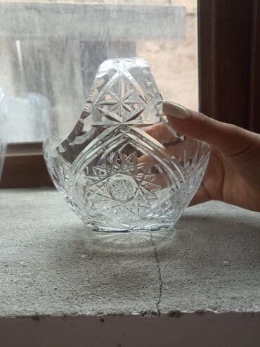 Kəsimli kristal şirniyyat səbəti - Material: qalın, şəffaf kəsimli lalafo.az -da Kəsimli kristal şirniyyat səbəti - Material: qalın, şəffaf kəsimli