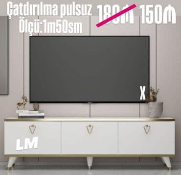 Düz TV altlığı, Polkalı, Laminat lalafo.az -da Düz TV altlığı, Polkalı, Laminat