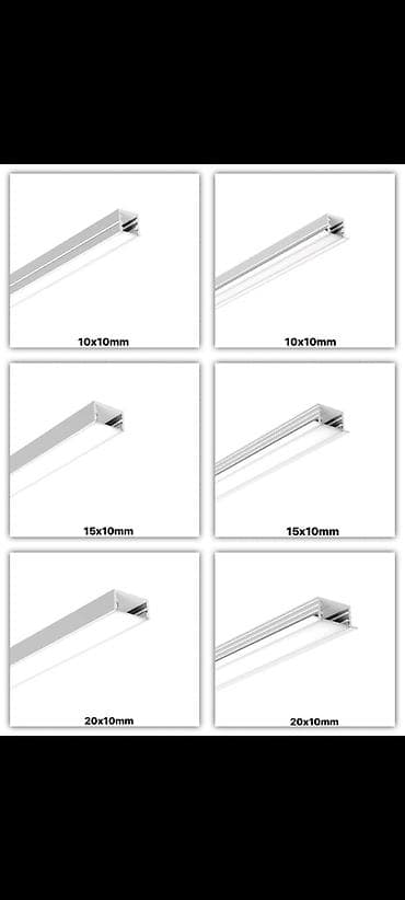 Alüminium LED profil kanalları – müxtəlif ölçülərdə Məhsul: LED lalafo.az -da Alüminium LED profil kanalları – müxtəlif ölçülərdə Məhsul: LED