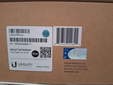 UniFi security gateway PRO 4 UBIQUITI networks EU version Çox az lalafo.az -da UniFi security gateway PRO 4 UBIQUITI networks EU version Çox az