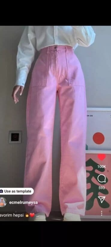 Şalvar, Trendyolmilla, 2XS, rəng - Çəhrayı lalafo.az -da Şalvar, Trendyolmilla, 2XS, rəng - Çəhrayı