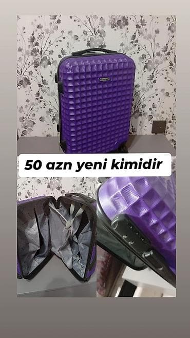 Bənövşəyi sərt korpuslu əl çamadanı - Material: sərt plastik lalafo.az -da Bənövşəyi sərt korpuslu əl çamadanı - Material: sərt plastik