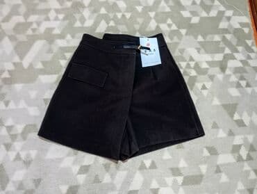 Qadın şort–ətək (skort) - Rəng: qəhvəyi - Dizayn: ön hissədə q lalafo.az -da Qadın şort–ətək (skort) - Rəng: qəhvəyi - Dizayn: ön hissədə q