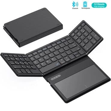 Katlanabilir Bluetooth klaviatura və touchpad - Üç hissəli qatlanan lalafo.az -da Katlanabilir Bluetooth klaviatura və touchpad - Üç hissəli qatlanan